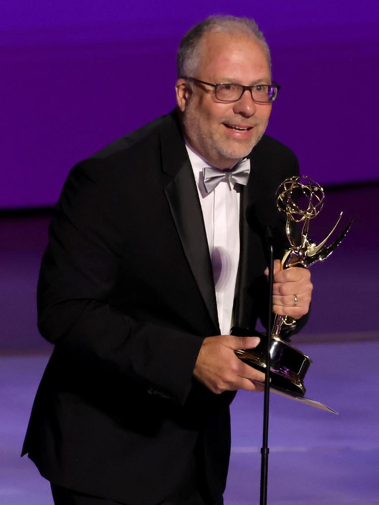 Frederick E.O. Toye accepts the Outstanding Directing for a Drama Series award for Shōgun. Picture: Kevin Winter/Getty Images