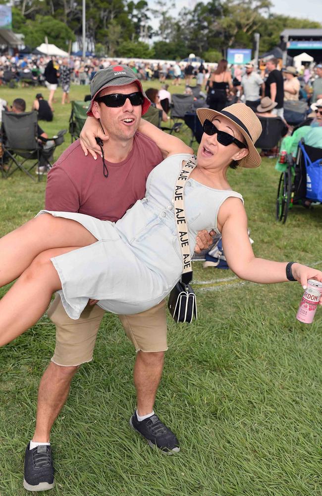 Jess and Mick Cassar at Sounds of Rock 2024 in Hervey Bay. Picture: Patrick Woods.