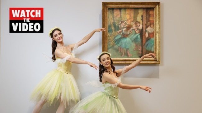 Ballerinas respond to Edgar Degas painting at QAGOMA