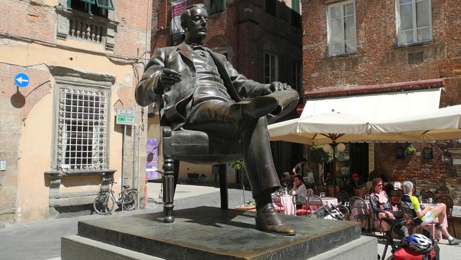 A statue of composer Giacomo Puccini in Lucca, Italy. Picture: Getty Images