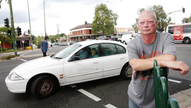 Niall Baird has been hit by a car at the Mitcham and Whitehorse roads. Picture: Andrew Tauber