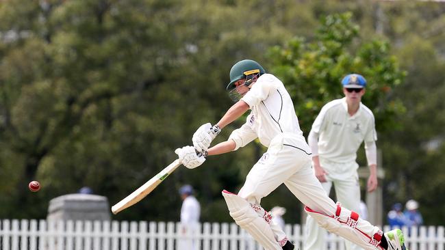 Dylan Crees batting. Picture by Richard Gosling