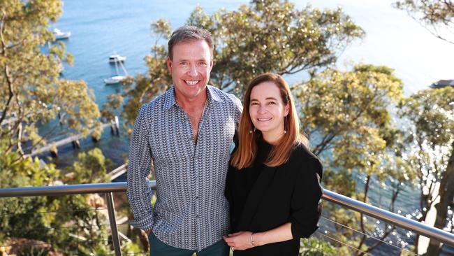 Hayley and James Baillie at their home at Avalon, Sydney. Picture: John Feder