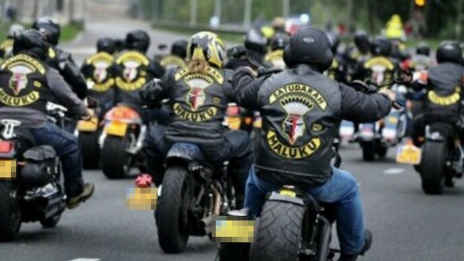 The Satudarah outlaw motorcycle gang (file photo).