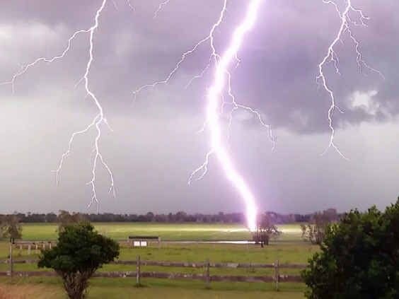 VIDEO: Lightning strike near home caught on camera | Daily Telegraph