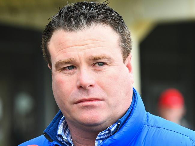 Richard Laming after Cecil Street Lad won the Ladbrokes Handicap  at Ladbrokes Park Hillside Racecourse on July 14, 2021 in Springvale, Australia. (Pat Scala/Racing Photos via Getty Images)