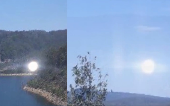 A white globe was spotted 'zipping around the sky' near Lake Perseverance on October 26. Picture: Contributed