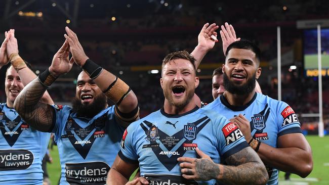 Tariq Sims was immense for the Blues during State of Origin. Picture: Bradley Kanaris/Getty Images)