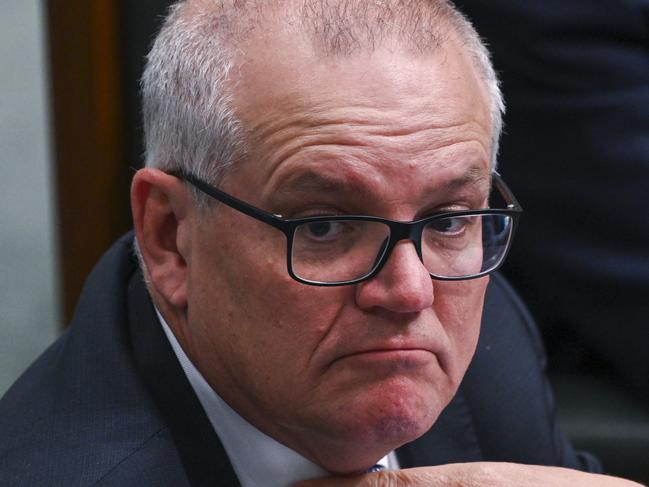 CANBERRA, AUSTRALIA - NewsWire Photos September 06, 2022: Scott Morrison MP during Question Time at Parliament House in Canberra. Picture: NCA NewsWire / Martin Ollman