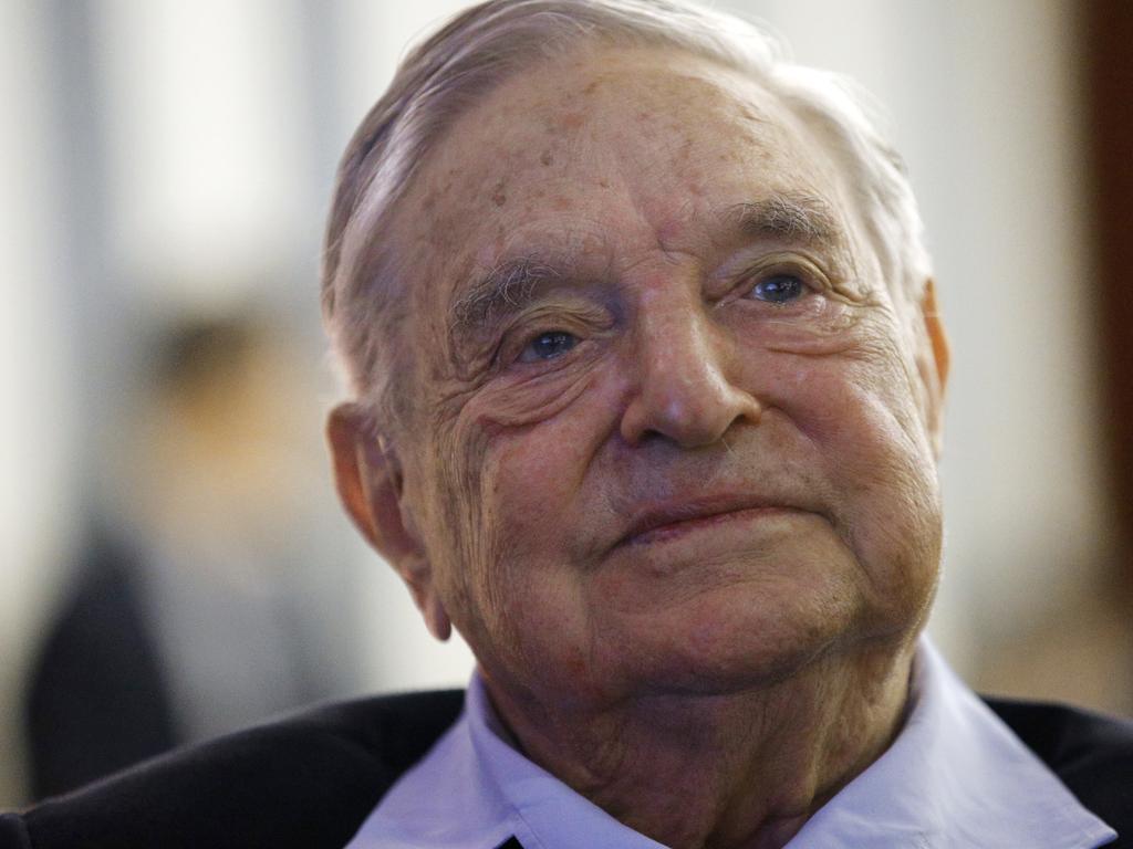 Billionaire philanthropist George Soros, a major donor of the Democratic party. A functioning bomb was found outside his home yesterday. Picture: AP Photo/Francois Mori, File