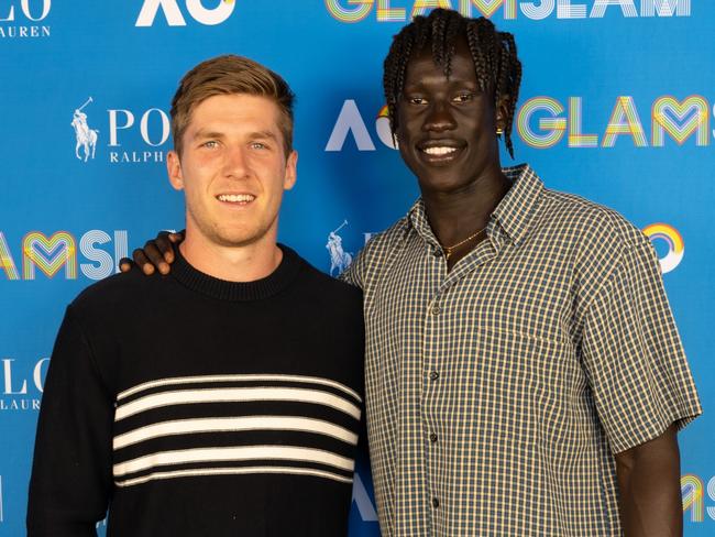 Dylan Moore and Changkuoth Jiath. Picture: Tennis Australia/ Fiona Hamilton