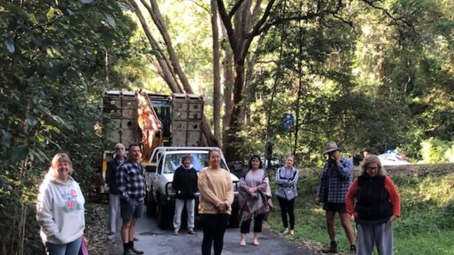 Blockade in the Gold Coast hinterland as residents attempt to save Numinbah Forest Park.