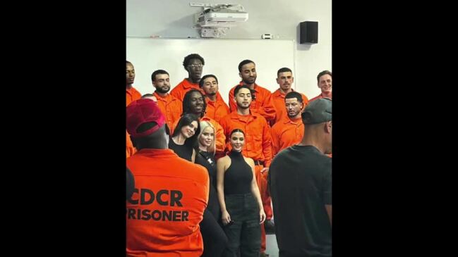 Kim Kardashian and Kendall Jenner Visit Inmate Firefighting Crews in  Northern California