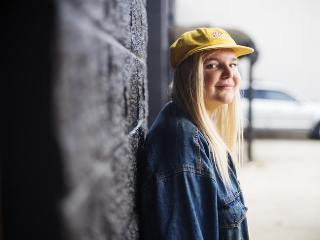 Tones And I has gone from busking on the streets of Byron Bay to dominating the nominations for the 2019 ARIA Awards. Picture: Elise Derwin