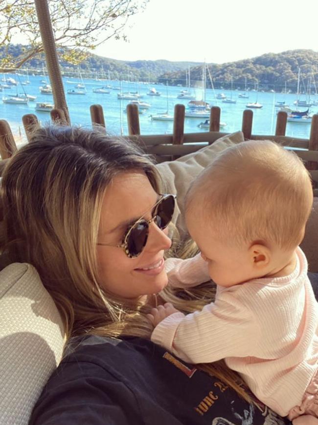 Jennifer Hawkins with Frankie on Mother’s Day.