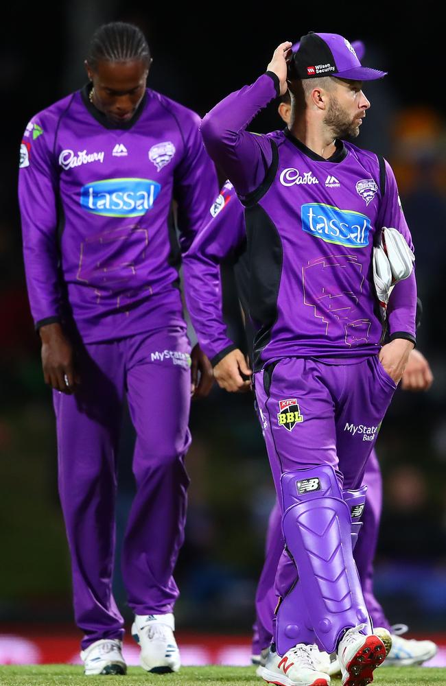 Matthew Wade and Jofra Archer were BBL teammates in Hobart.