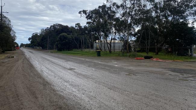 Parts of Deuter Road have been sealed while other parts are not. Picture: Brinley Duggan