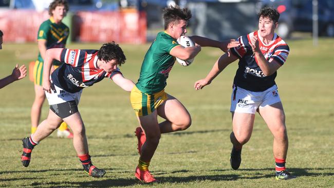 Coby Williamson, pictured in action with St Brendan’s College, has impressed at the Capras’ pre-season training.