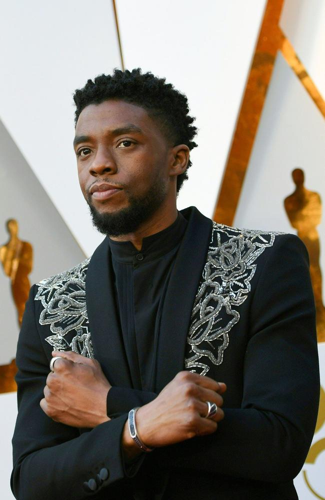 Chadwick Boseman was the star of the groundbreaking superhero movie Black Panther. Picture: Valerie Macon/AFP