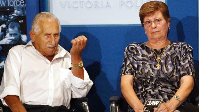 Kyriakos and Nicki Landos fronted a police press conference in 2003, still hoping for any information on John’s disappearance in 1973.