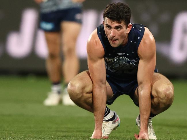 Mark O’Connor after the final siren. Picture: Robert Cianflone/Getty Images