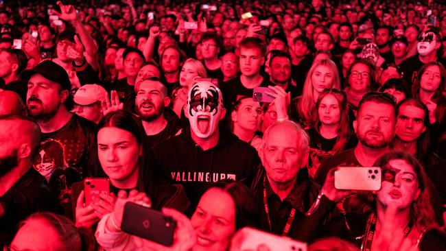 The crowd as enthralled by their performance. Picture: Chris Huang