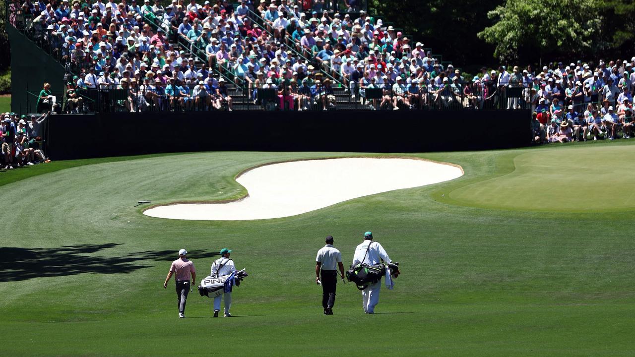 It’s a long way around Augusta. Photo by Maddie Meyer / GETTY IMAGES NORTH AMERICA / Getty Images via AFP.