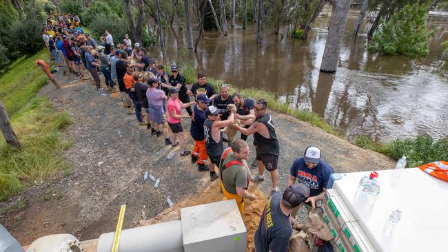 Major flooding is expected to saturate the border towns from Wednesday. Picture: Jason Edwards