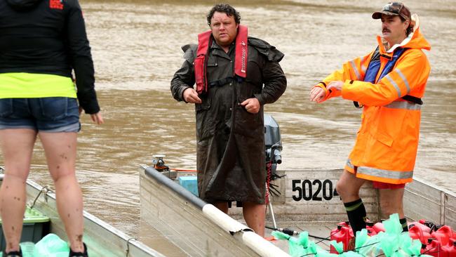 Mid north coast locals delivering emergency supplies to isolated farmers. Picture: Nathan Edwards