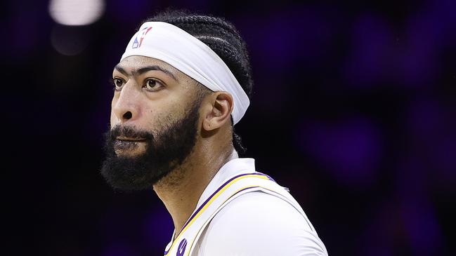 Anthony Davis is out “indefinitely” for the Lakers with a foot injury. (Photo by Tim Nwachukwu/Getty Images)