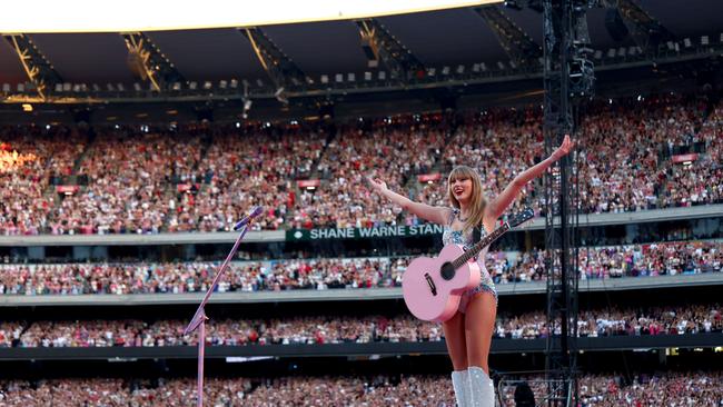 Taylor was overcome with emotion. Picture: Graham Denholm/TAS24/Getty Images for TAS Rights Management