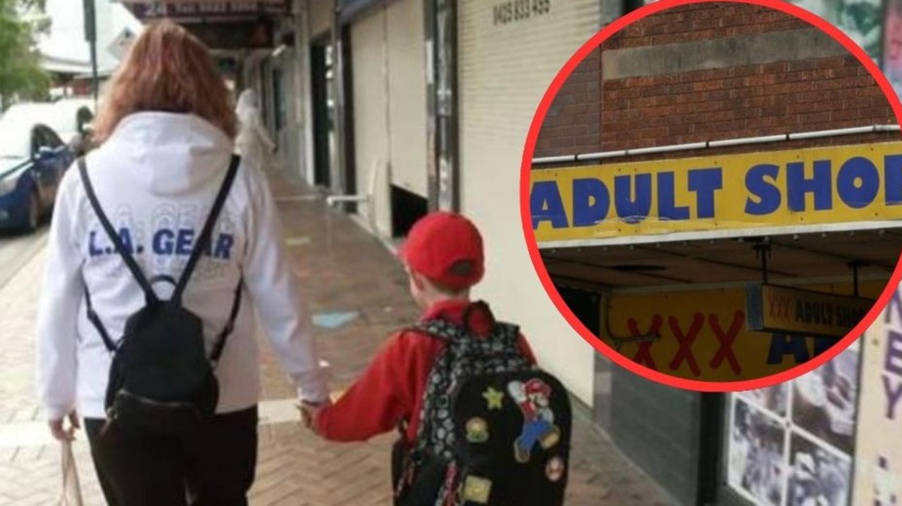 Outrage over X-rated shops near school