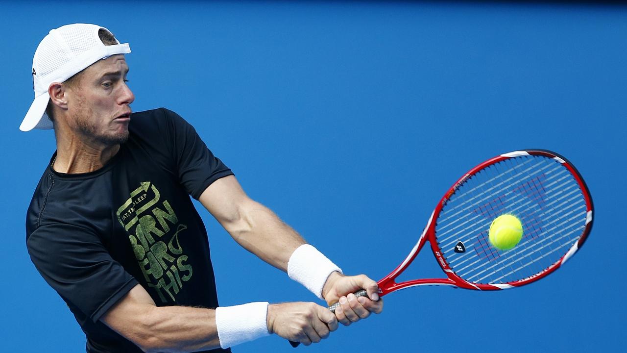 Australian Open Lleyton Hewitt Picture:Wayne Ludbey