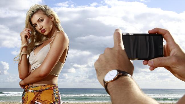 Social influencer Gabby Epstein makes more money from a post on social media than she would from four days of modelling. Picture: Jerad Williams