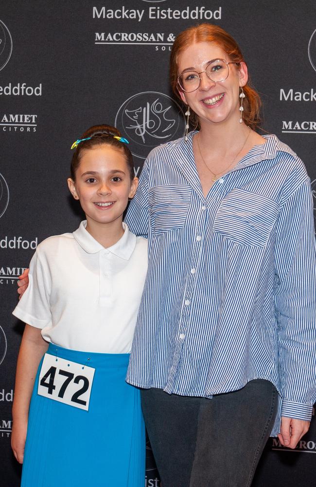 Vienna Jackson and Bridget Fox from Rockhampton at Mackay Eisteddfod 2022Picture: Michaela Harlow