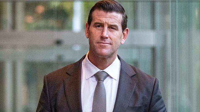 Ben Roberts-Smith outside court. Picture: NCA NewsWire / Christian Gilles