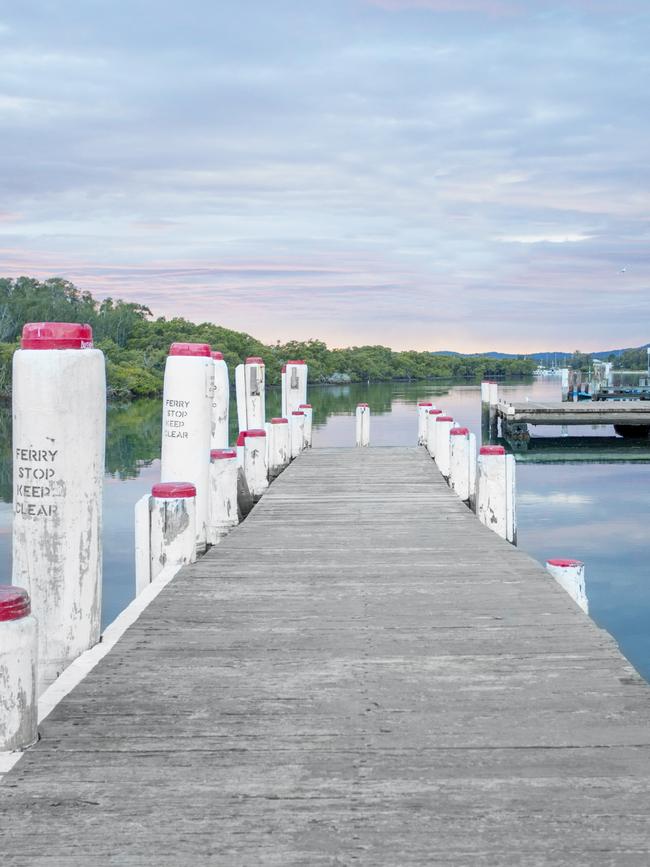The old, run down wharf.