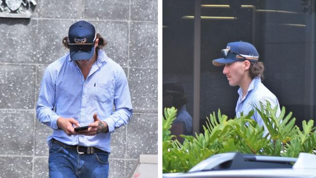 Mason Phillip Bloom leaving the Toowoomba courthouse after being busted driving on P-plates with meth in his system. Picture: Toowoomba Chronicle