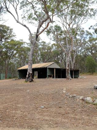 the scout shed where the couple had planned to spend the night. Picture: Simon Bullard