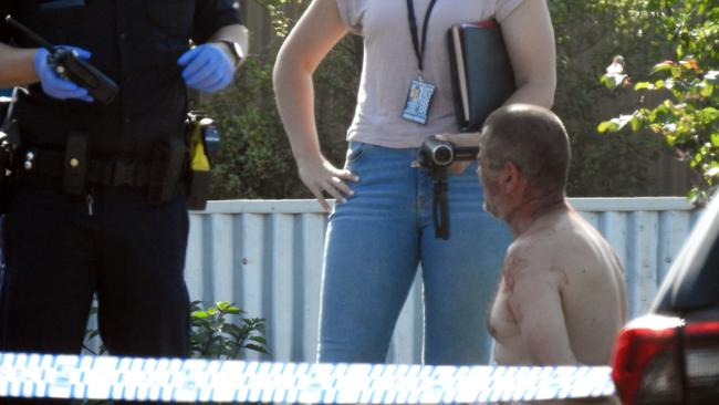 Mark John Walters during his arrest on January 2, 2021. Picture: Supplied