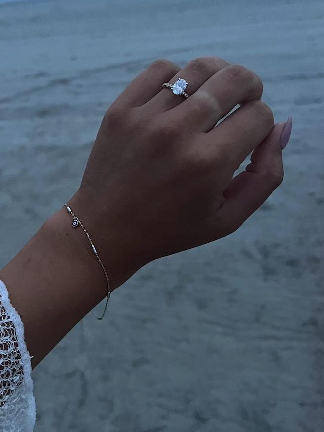 Ms McCarthy shared a photo of her impressive ring. Picture: Instagram