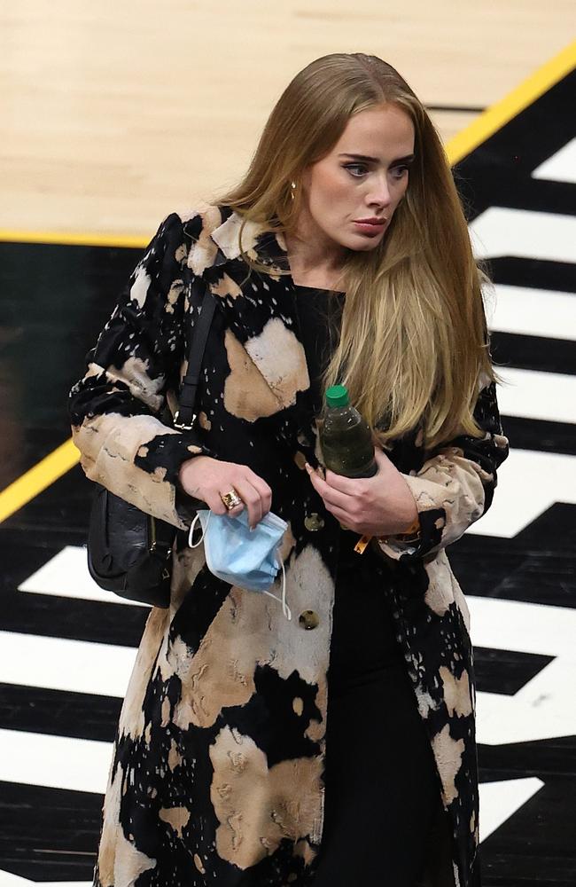 Adele looked incredible in the rare public outing following her 44kg weight loss. Picture: Ronald Martinez/Getty Images/AFP