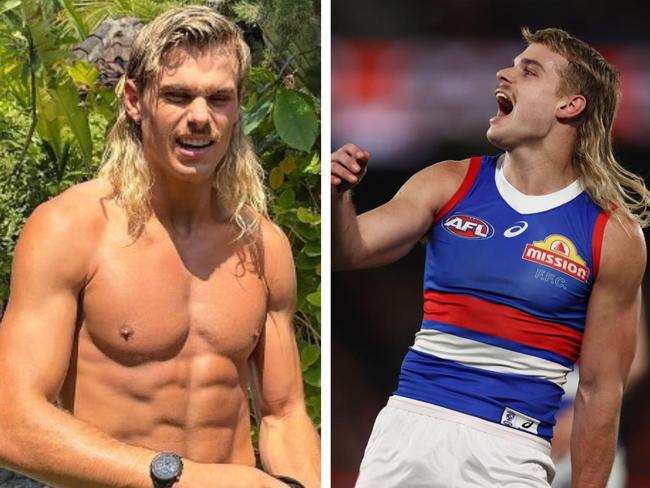 Bailey Smith could be facing the AFL draft. Photo: instagram and Getty Images