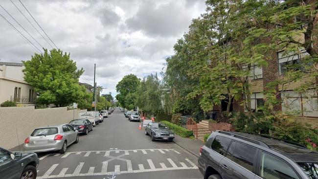 A Google street view of Walsh St today, near where the two police constables were shot dead in 1988.