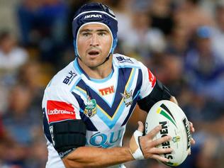 Greg Bird of the Gold Coast Titans in action during their round 25 NRL game  against the Penrith Panthers at Cbus Super Stadium on the Gold Coast,  Saturday, Aug. 27, 2016. (AAP