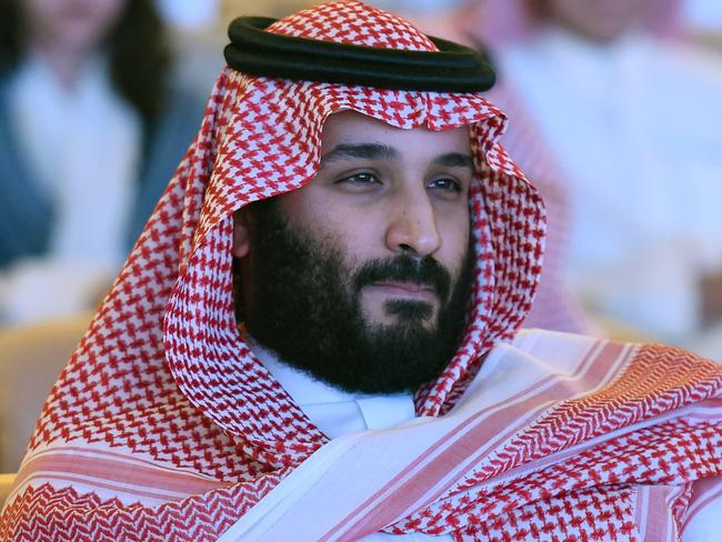 Saudi Crown Prince Mohammed bin Salman attends the Future Investment Initiative (FII) conference in Riyadh, on October 24, 2017. The Crown Prince pledged a "moderate, open" Saudi Arabia, breaking with ultra-conservative clerics in favour of an image catering to foreign investors and Saudi youth.  "We are returning to what we were before -- a country of moderate Islam that is open to all religions and to the world," he said at the economic forum in Riyadh.  / AFP PHOTO / FAYEZ NURELDINE