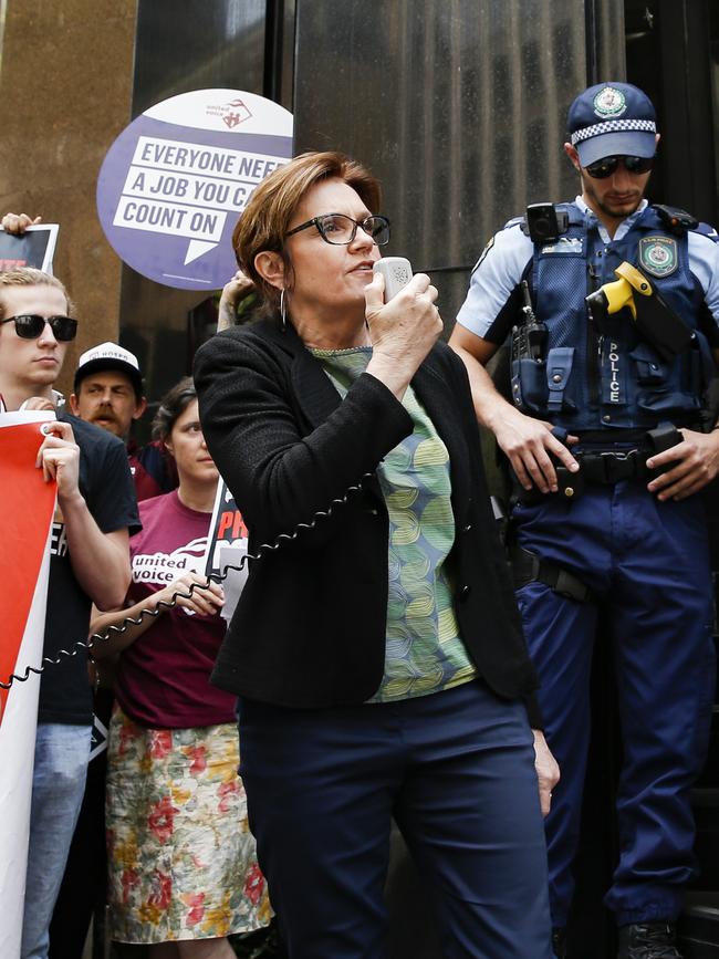 United Workers Union national president Jo-Anne Schofield has called into question the Cafe 63 contracts and says their employees are reluctant to come forward. Picture: Dylan Robinson