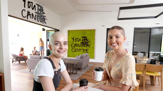 Aliona Grytsenko and Molly Dawson inside the Royal Brisbane and Women’s Hospital You Can Centre. Picture: Steve Pohlner