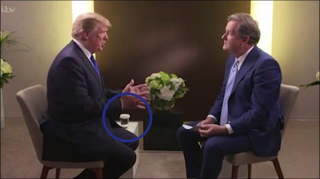 Viewers distracted by Donald Trump's decision to cover his glass of water