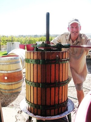 Paul Smith and wife Tracy made their first batch of Cradle of Hills wine in 2008. Picture: Supplied